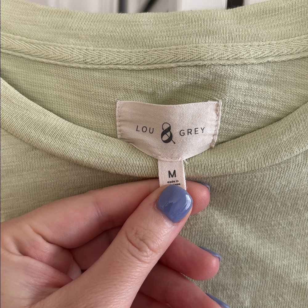 Lou & Grey Light Green Muscle Tee - Picture 2 of 4